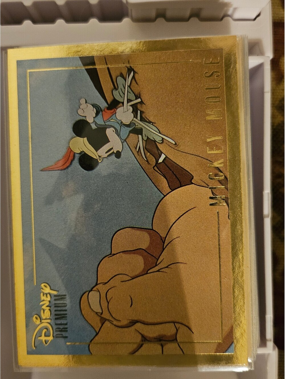 1995 Disney Premium Gold Skybox #5 Brave Little Tailor 1938 Mickey Mouse